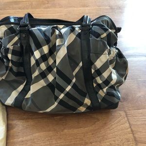 Burberry diaper bag
